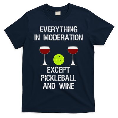 Pickleball Funny Wine T-Shirt