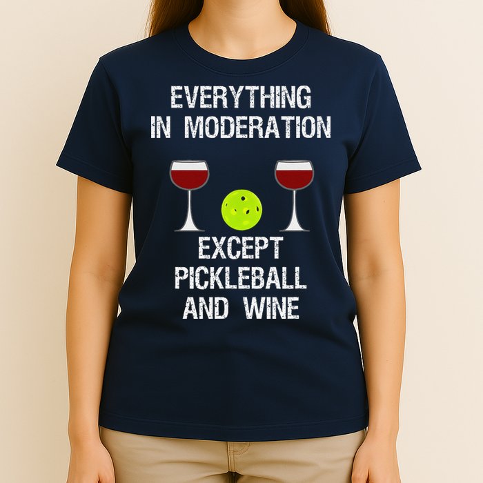 Pickleball Funny Wine T-Shirt