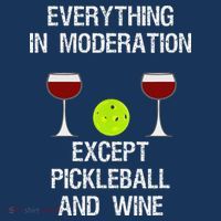 Pickleball Funny Wine Drawstring Bag