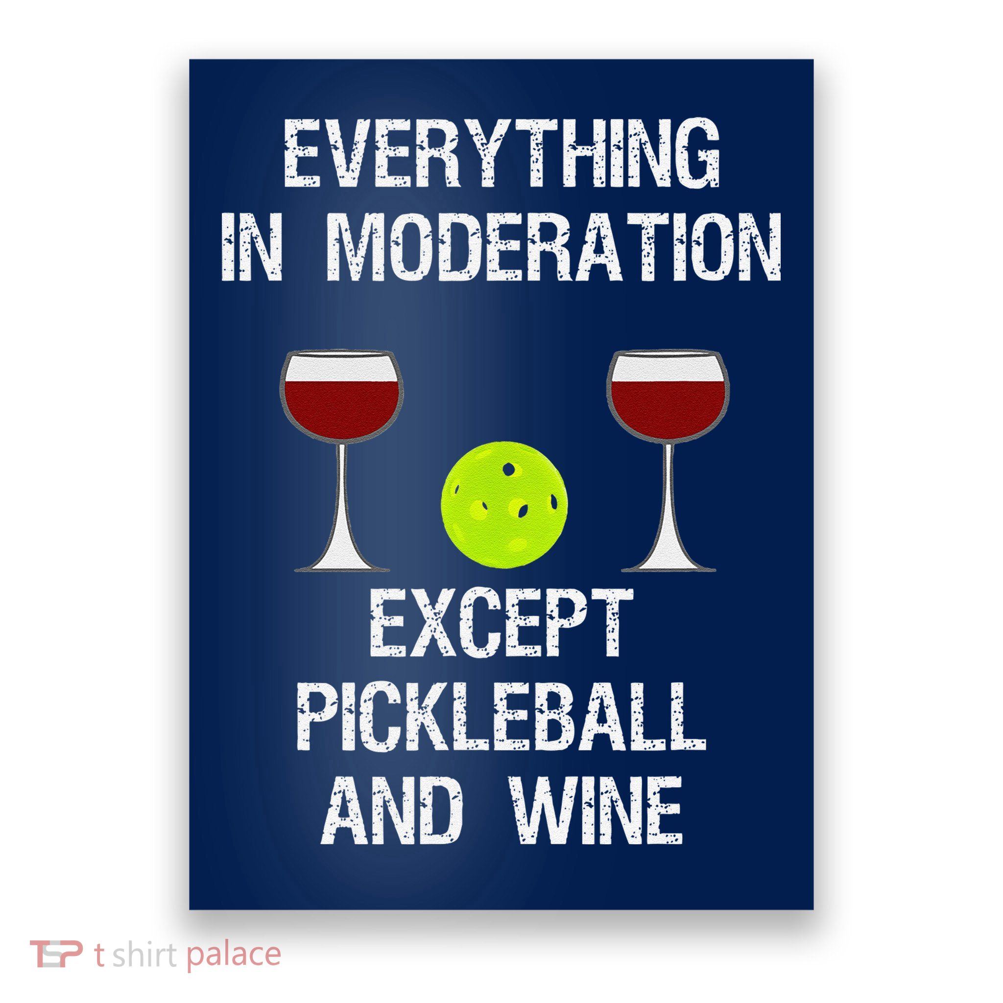 Pickleball Funny Wine Poster