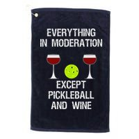 Pickleball Funny Wine Golf Towel