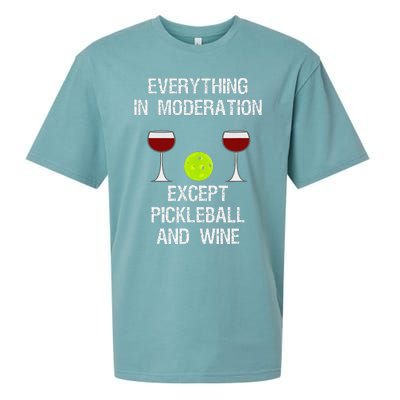 Pickleball Funny Wine Sueded Cloud Jersey T-Shirt