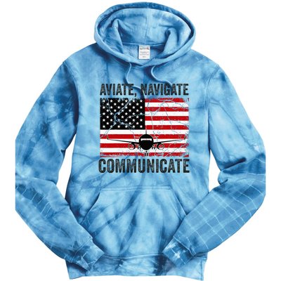 Pilot For Wo Airplane Aviation Pilots Plane Captain Tie Dye Hoodie