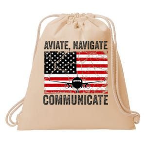 Pilot For Wo Airplane Aviation Pilots Plane Captain Drawstring Bag