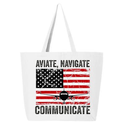 Pilot For Wo Airplane Aviation Pilots Plane Captain 25L Jumbo Tote