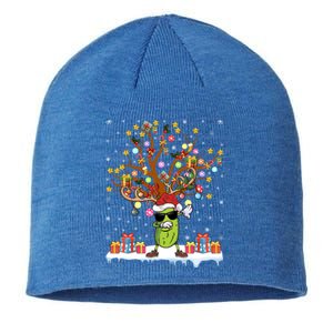 Pickle Fruit Xmas Lighting Tree Santa Pickle Christmas Tree Funny Gift Sustainable Beanie