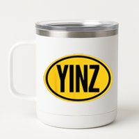 Pittsburgh Funny Yinz Steel City Yinzer Home Pennsylvania 12 oz Stainless Steel Tumbler Cup