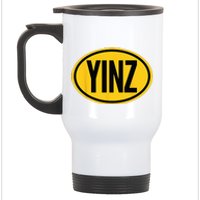 Pittsburgh Funny Yinz Steel City Yinzer Home Pennsylvania Stainless Steel Travel Mug