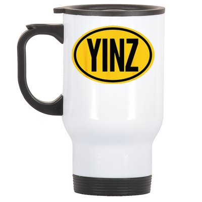 Pittsburgh Funny Yinz Steel City Yinzer Home Pennsylvania Stainless Steel Travel Mug