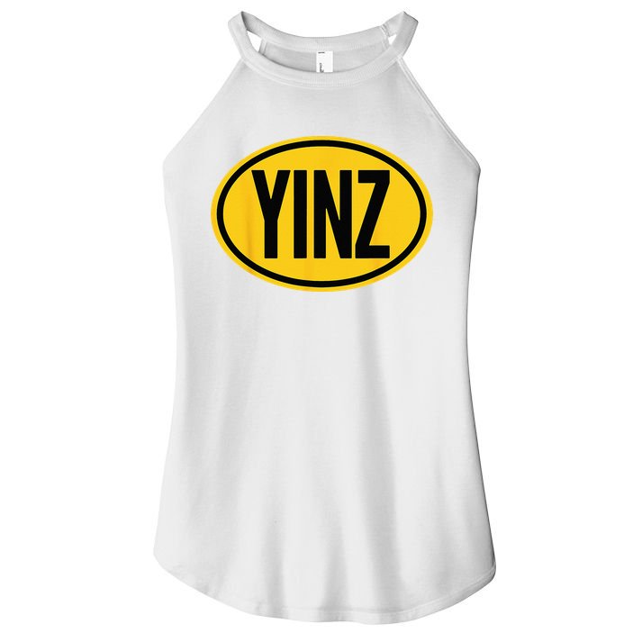 Pittsburgh Funny Yinz Steel City Yinzer Home Pennsylvania Women's Perfect Tri Rocker Tank