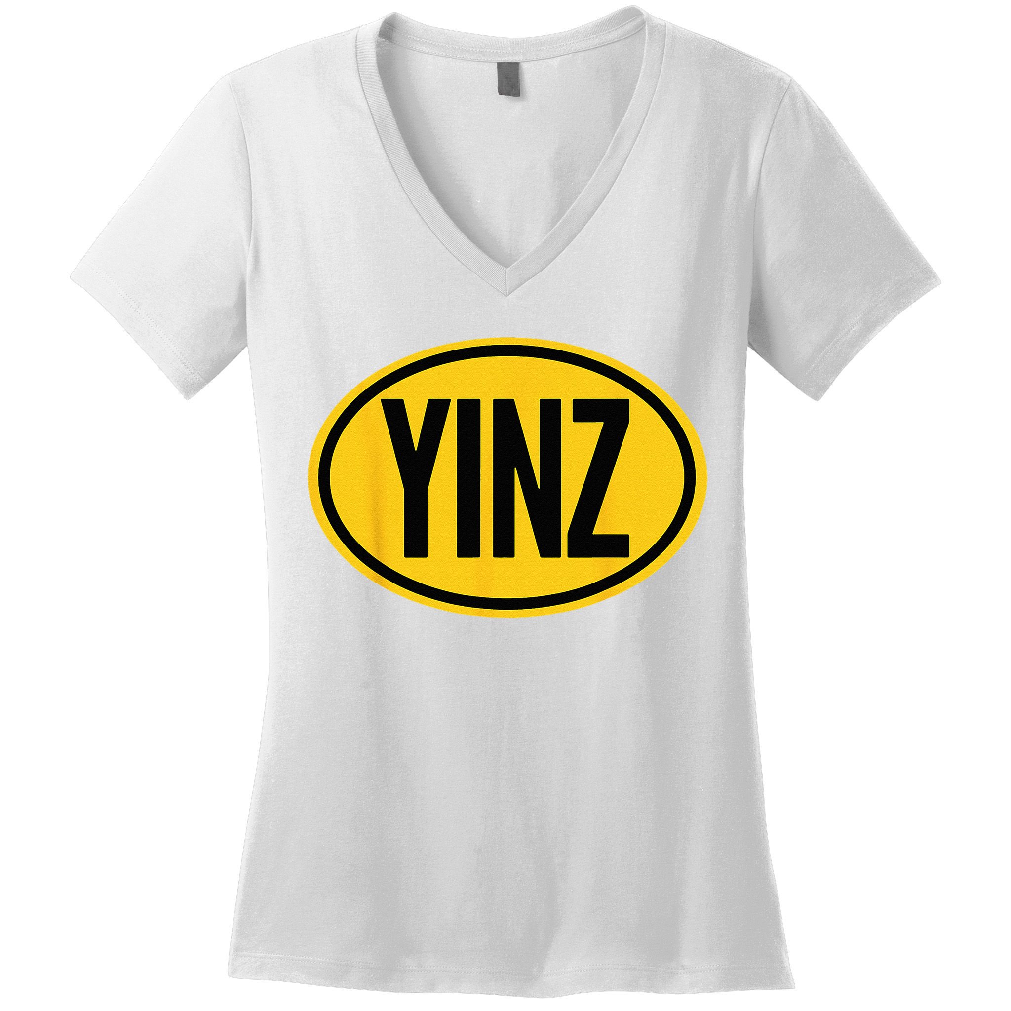Pittsburgh Funny Yinz Steel City Yinzer Home Pennsylvania Women's V-Neck T-Shirt