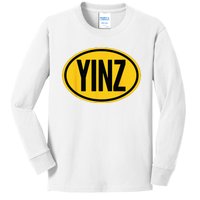 Pittsburgh Funny Yinz Steel City Yinzer Home Pennsylvania Kids Long Sleeve Shirt