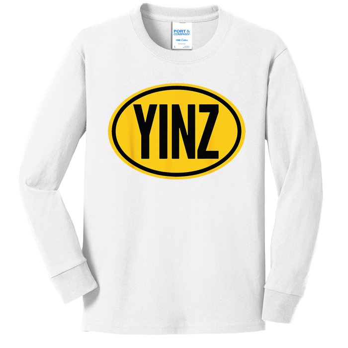 Pittsburgh Funny Yinz Steel City Yinzer Home Pennsylvania Kids Long Sleeve Shirt