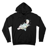 Platypus Floral Zookeeper Animal Lover Marine Biologist Tall Hoodie