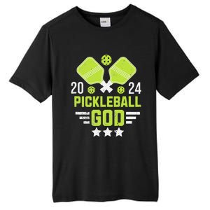 Pickleball God 2024 Funny Tall Fusion ChromaSoft Performance T-Shirt