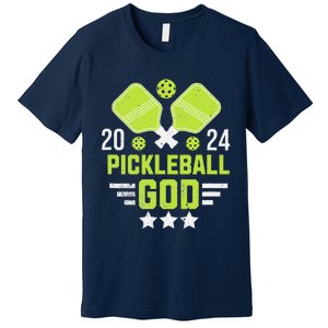 Pickleball God 2024 Funny Premium T-Shirt