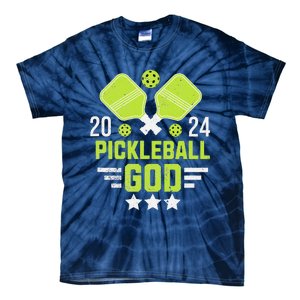 Pickleball God 2024 Funny Tie-Dye T-Shirt