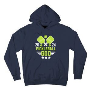 Pickleball God 2024 Funny Tall Hoodie