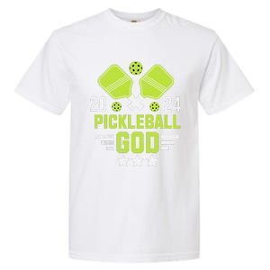 Pickleball God 2024 Funny Garment-Dyed Heavyweight T-Shirt