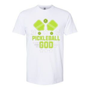 Pickleball God 2024 Funny Softstyle CVC T-Shirt