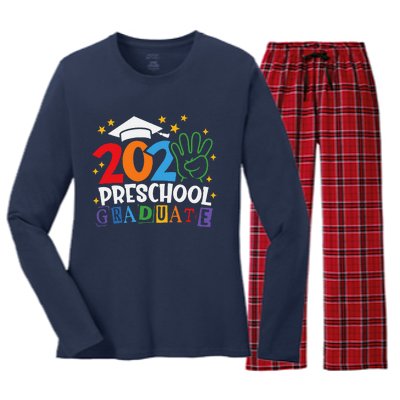 Preschool Graduate 2024 Proud Family Senior Graduation Day Women's Long Sleeve Flannel Pajama Set 