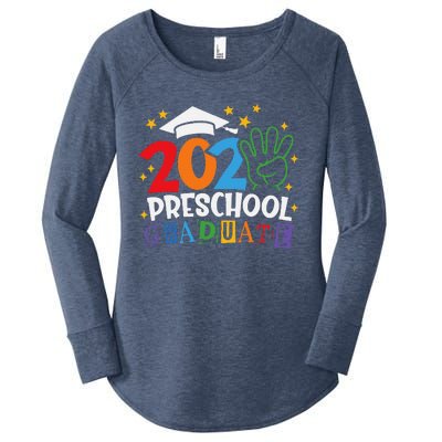 Preschool Graduate 2024 Proud Family Senior Graduation Day Women's Perfect Tri Tunic Long Sleeve Shirt