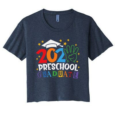 Preschool Graduate 2024 Proud Family Senior Graduation Day Women's Crop Top Tee