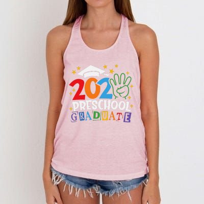 Preschool Graduate 2024 Proud Family Senior Graduation Day Women's Knotted Racerback Tank