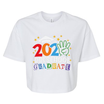 Preschool Graduate 2024 Proud Family Senior Graduation Day Bella+Canvas Jersey Crop Tee