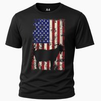 Patriotic Goat 4th of July American Flag Performance Shirt