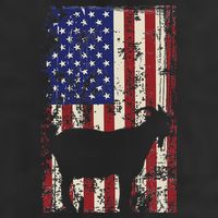 Patriotic Goat 4th of July American Flag Tumbler