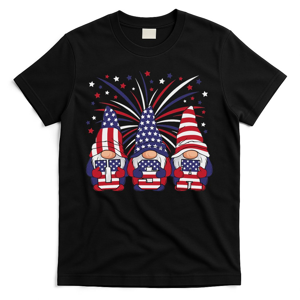 Patriotic Gnomes 4th Of July Usa Women T-Shirt