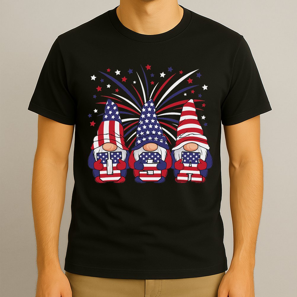 Patriotic Gnomes 4th Of July Usa Women T-Shirt