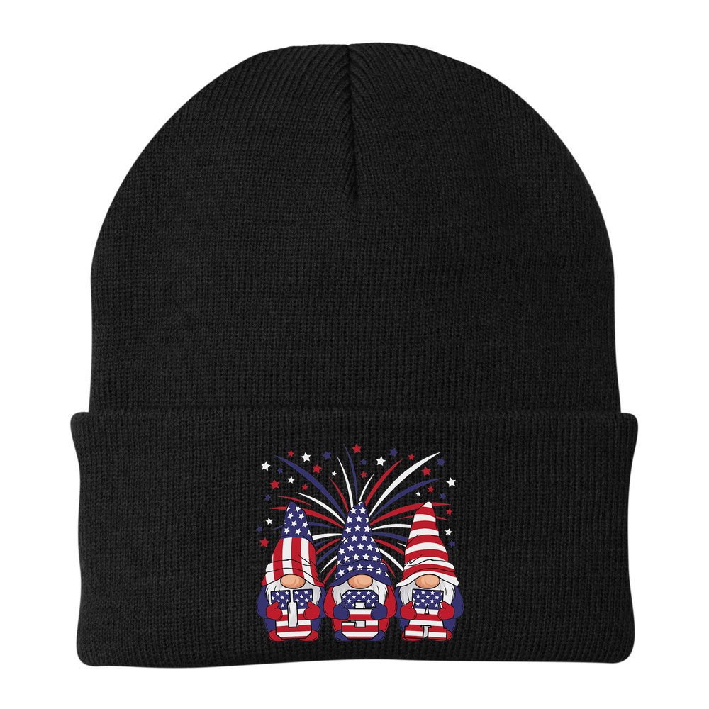 Patriotic Gnomes 4th Of July Usa Women Beanie