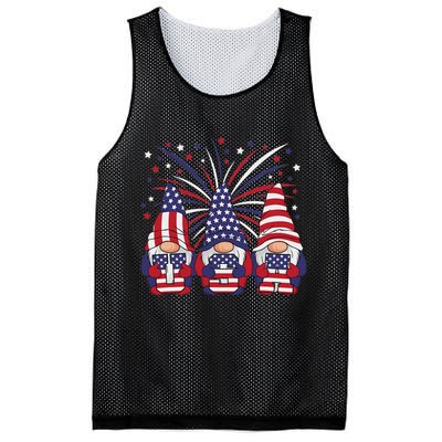 Patriotic Gnomes 4th Of July Usa Women Mesh Reversible Basketball Jersey Tank