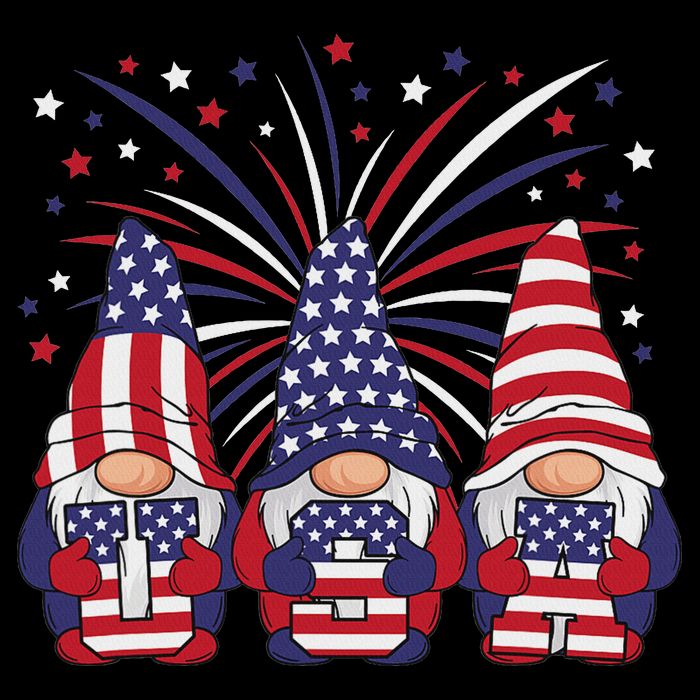 Patriotic Gnomes 4th Of July Usa Women Baby Bodysuit