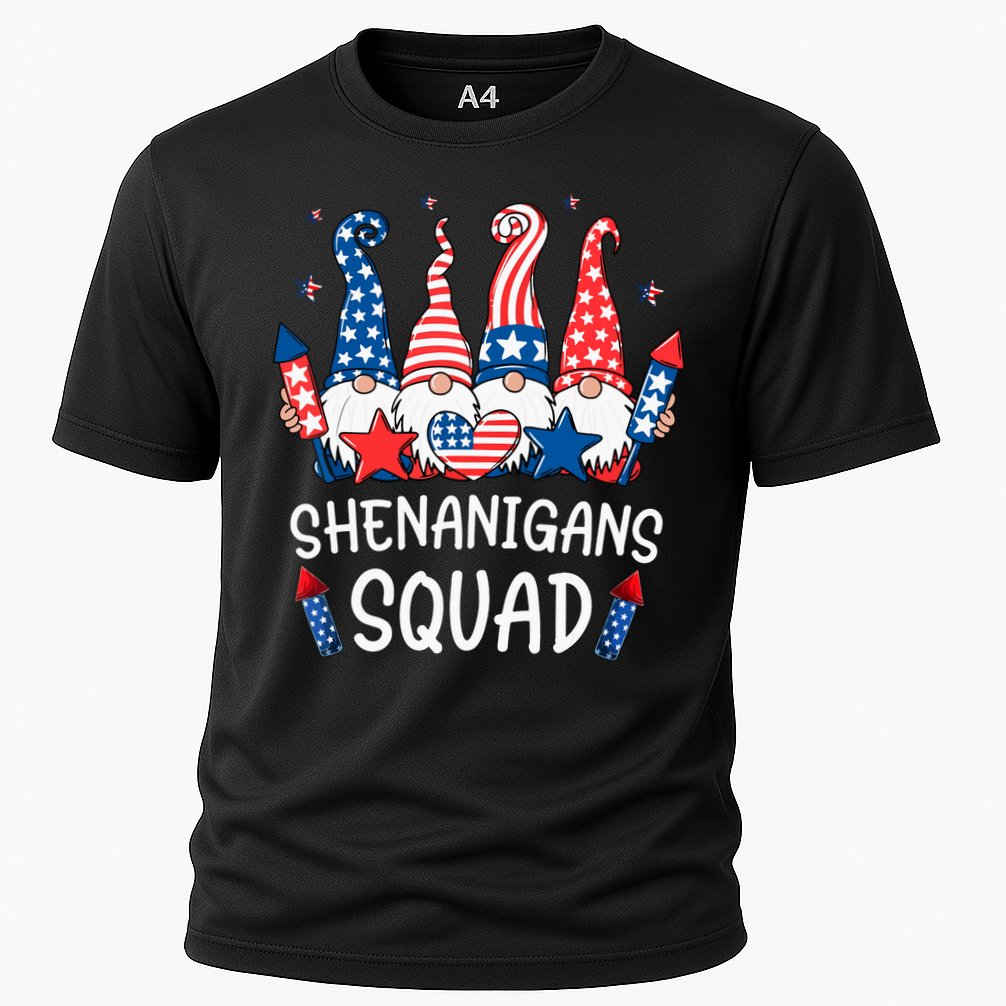 Patriotic Gnomes 4th Of July Funny Shenanigans Squad Performance Shirt