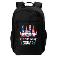 Patriotic Gnomes 4th Of July Funny Shenanigans Squad Backpack