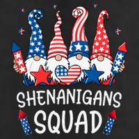 Patriotic Gnomes 4th Of July Funny Shenanigans Squad Adult Drive Performance Visor