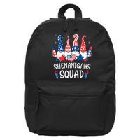 Patriotic Gnomes 4th Of July Funny Shenanigans Squad 16 in Basic Backpack