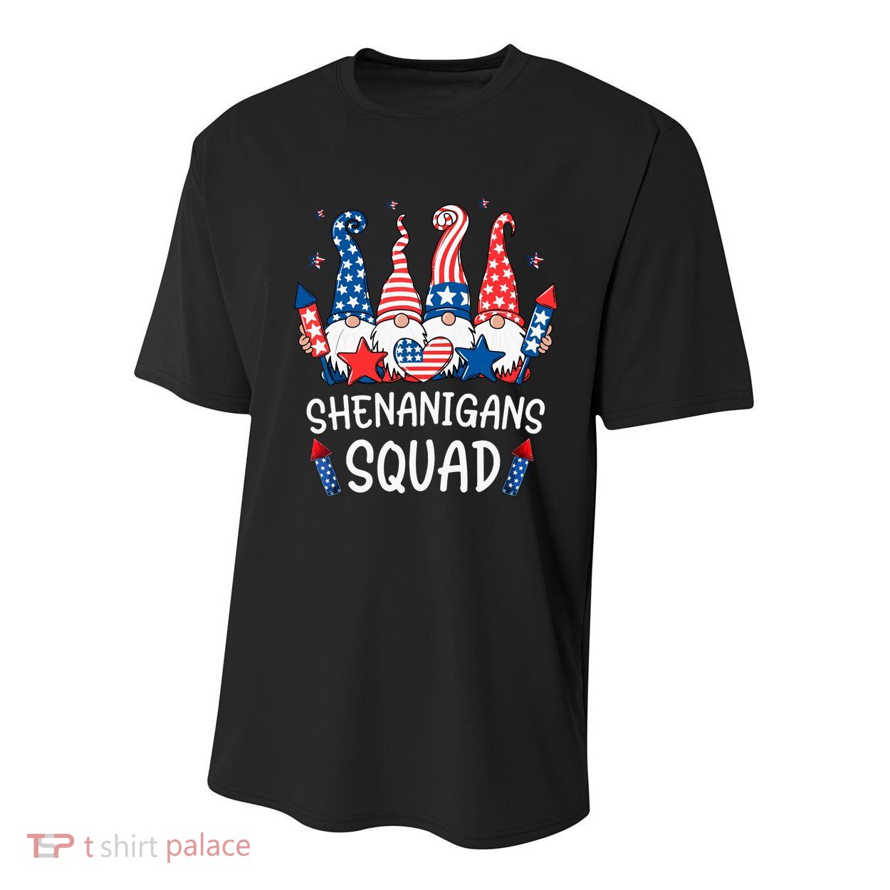 Patriotic Gnomes 4th Of July Funny Shenanigans Squad Youth Performance Sprint T-Shirt