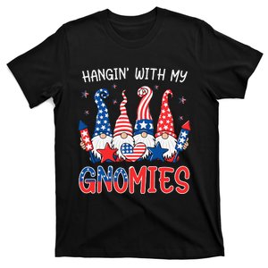 Patriotic Gnome 4th Of July Funny Hangin With My Gnomies T-Shirt