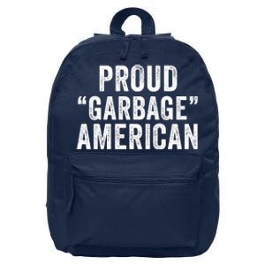 Proud Garbage American Maga Garbage Truck Trump Vance 2024 Proud Patriot 16 in Basic Backpack