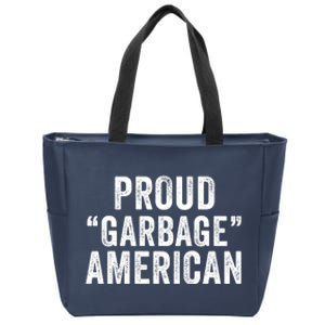 Proud Garbage American Maga Garbage Truck Trump Vance 2024 Proud Patriot Zip Tote Bag