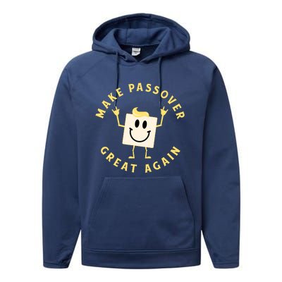 Passover Great Again Funny Matzah Jewish Performance Fleece Hoodie