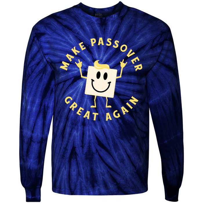 Passover Great Again Funny Matzah Jewish Tie-Dye Long Sleeve Shirt