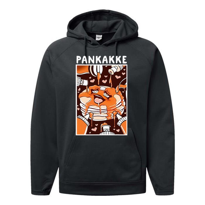 Pankakke Graphic Anime Funny Naughty Foodie Pun Pankakke Performance Fleece Hoodie