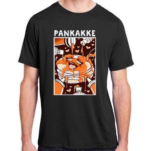 Pankakke Graphic Anime Funny Naughty Foodie Pun Pankakke Adult ChromaSoft Performance T-Shirt