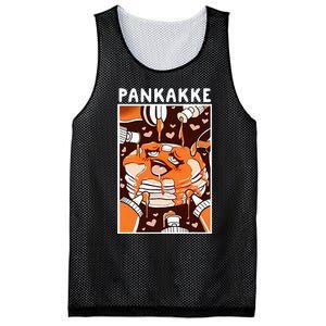 Pankakke Graphic Anime Funny Naughty Foodie Pun Pankakke Mesh Reversible Basketball Jersey Tank