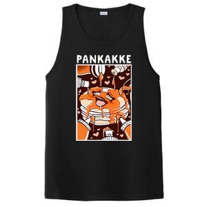 Pankakke Graphic Anime Funny Naughty Foodie Pun Pankakke PosiCharge Competitor Tank